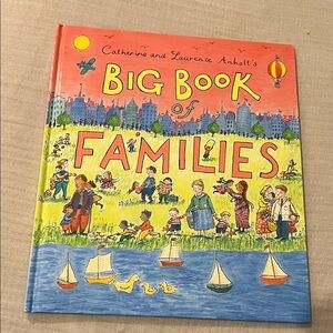 Illustrated Children's Book with Cityscape